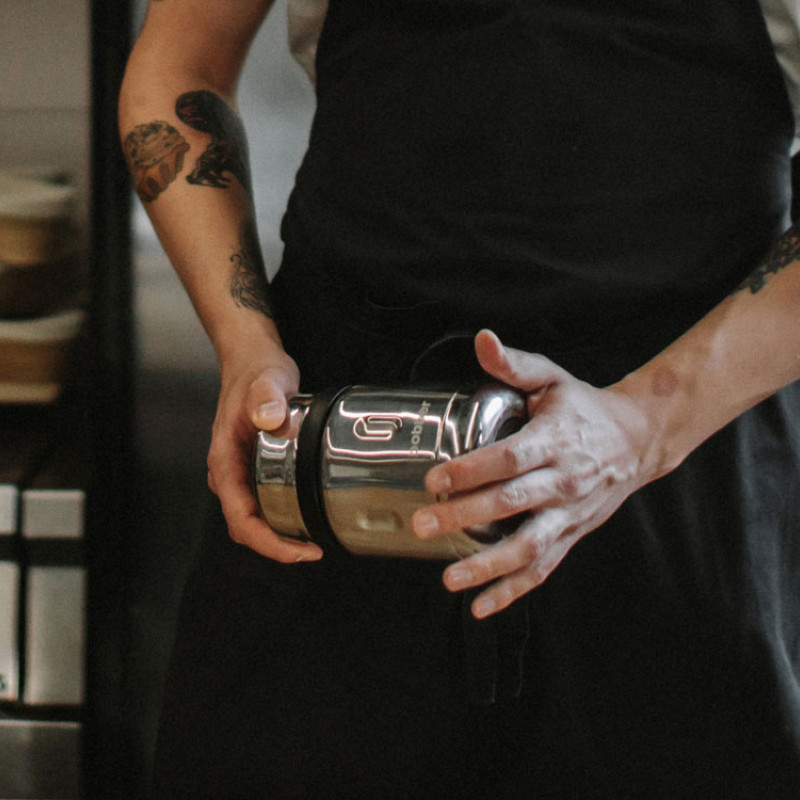 Термос для еды, вакуумный, бытовой, тм "bobber". Объем 0.47 литра. Артикул Jerrycan-470 Glossy