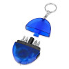 Брелок-рулетка с набором отверток и фонариком, синий