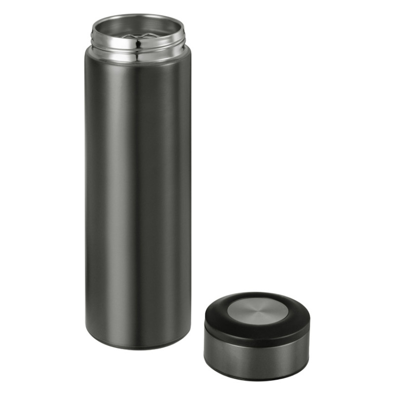 Термос «Confident Metallic» 420мл, темно-серый