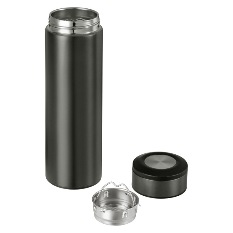 Термос «Confident Metallic» 420мл, темно-серый