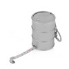Брелок-рулетка "Баррель", 1 м., серебристый