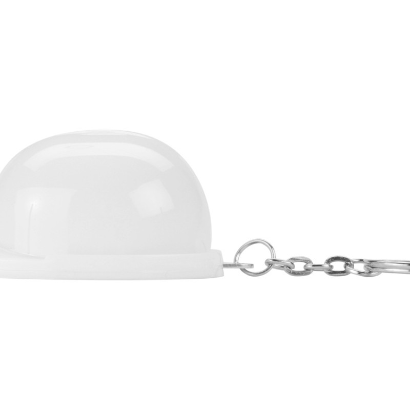 Брелок-открывалка "Каска", белый