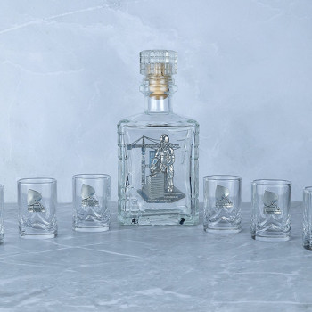 Набор со штофом СТРОИТЕЛЬНЫЙ