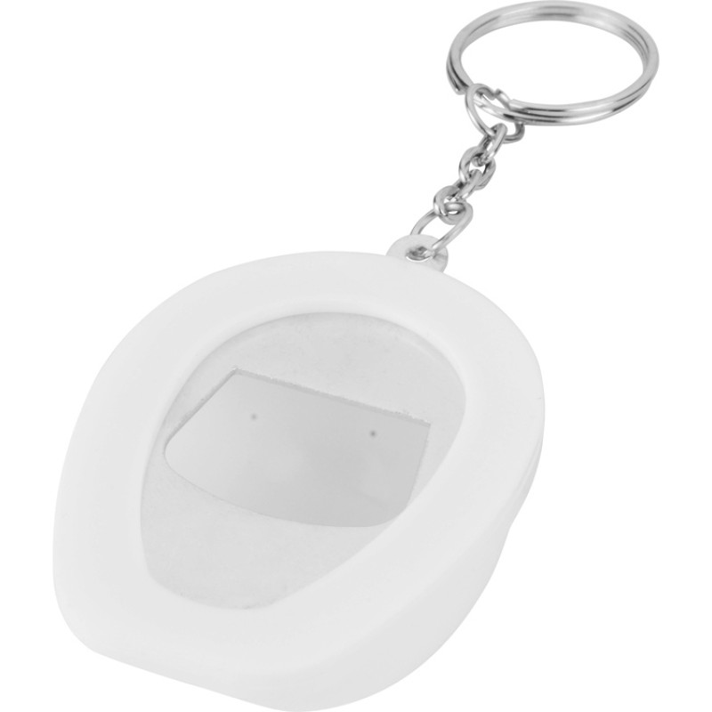 Брелок-открывалка "Каска", белый