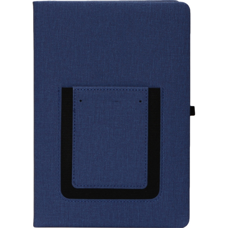 Блокнот "Pocket" 140*205 мм с карманом для телефона, синий