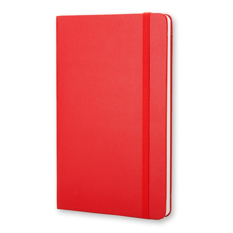 Записная книжка Moleskine Classic (в линейку) в твердой обложке, Pocket (9x14см), красный