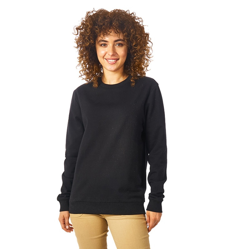 Свитшот "Motion" унисекс с начесом, черный