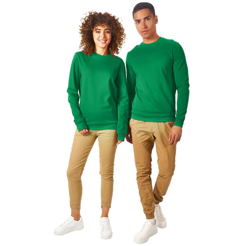 Свитшот "Motion" унисекс с начесом, зелёный