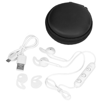 Беспроводные наушники «Get Up» с чехлом, белый