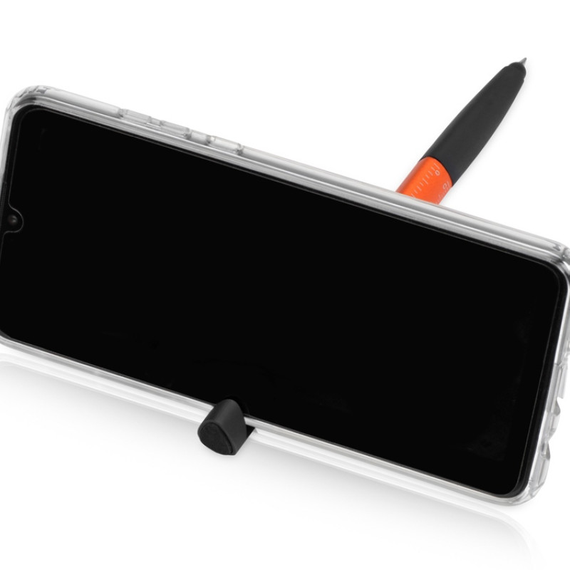 Ручка-стилус металлическая шариковая многофункциональная (6 функций) «Multy», оранжевый