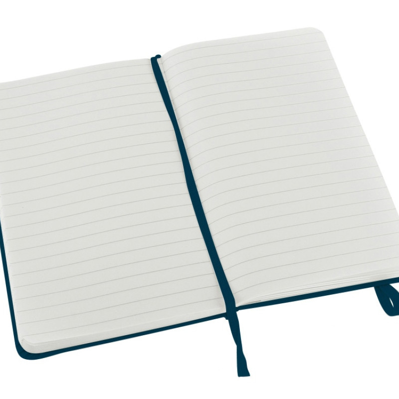 Записная книжка Moleskine Classic (в линейку) в твердой обложке, Pocket (9x14см), голубой сапфир