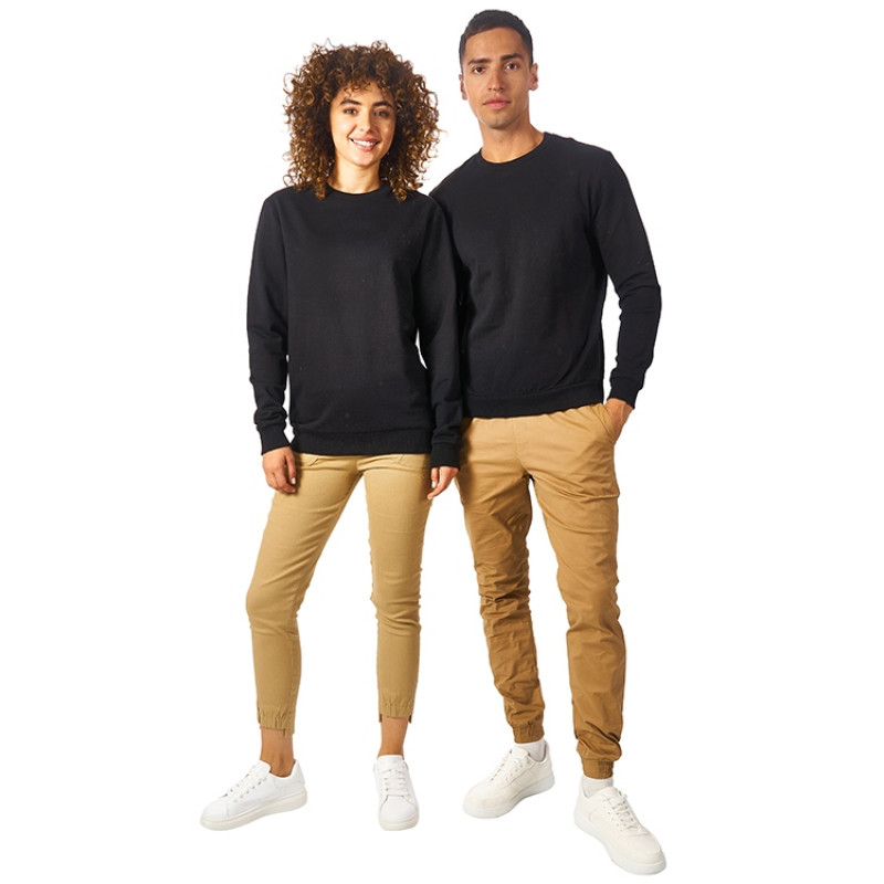 Свитшот "Motion" унисекс с начесом, черный