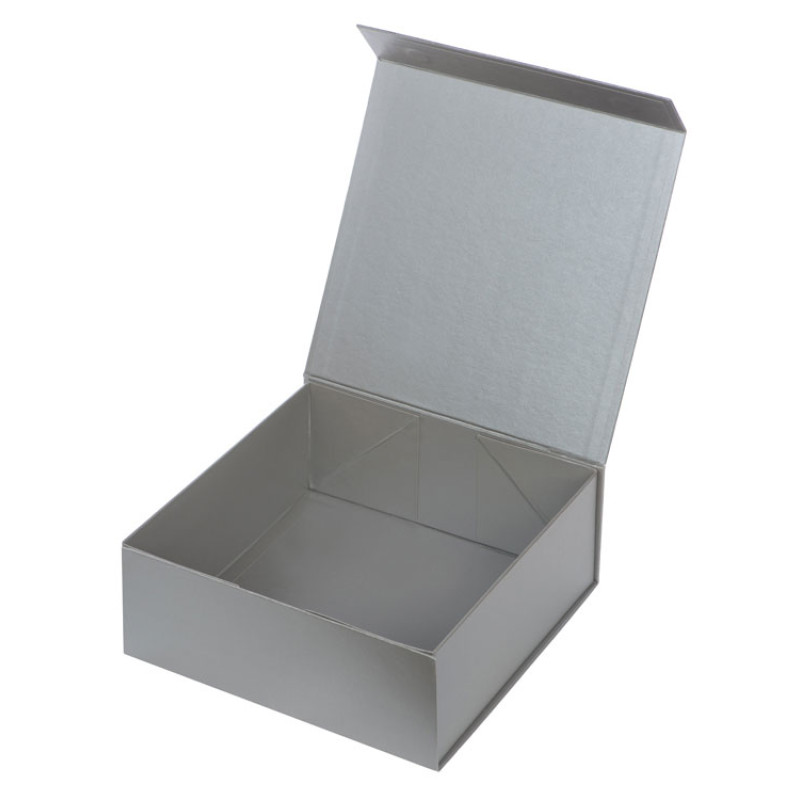 Коробка разборная на магнитах L, серебристый