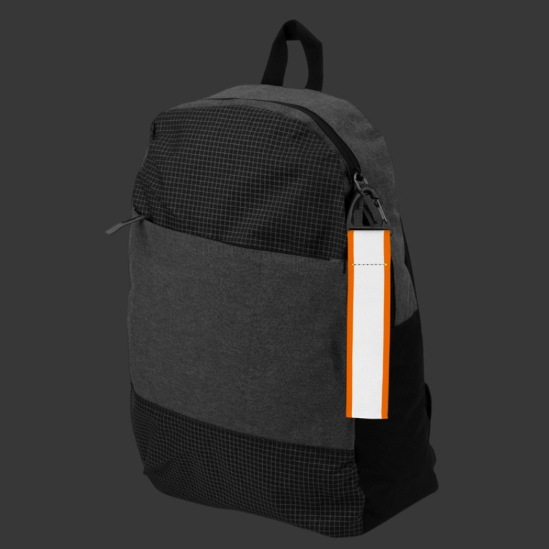 Светоотражающий брелок Reflector, серебристый/неоновый оранжевый