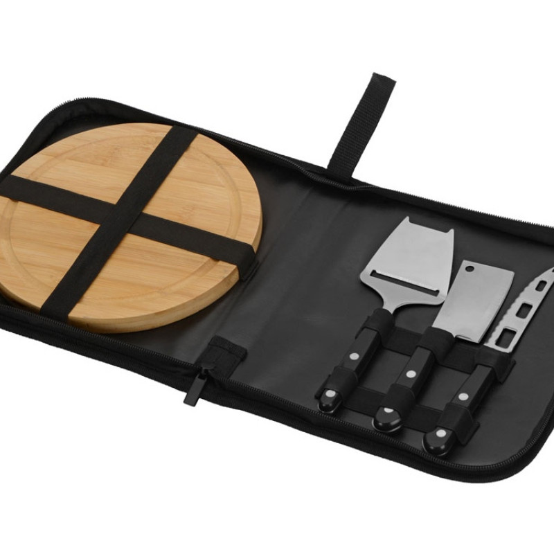 Набор для сыра с приборами "Fabrizio", черный