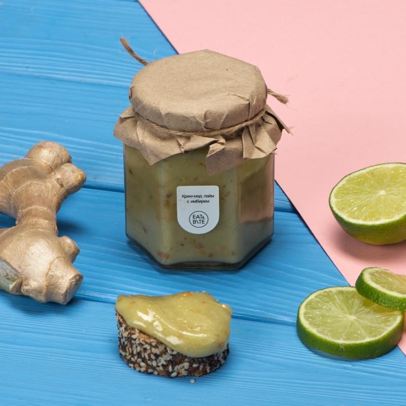 Крем-мёд с лаймом и имбирем 250 гр