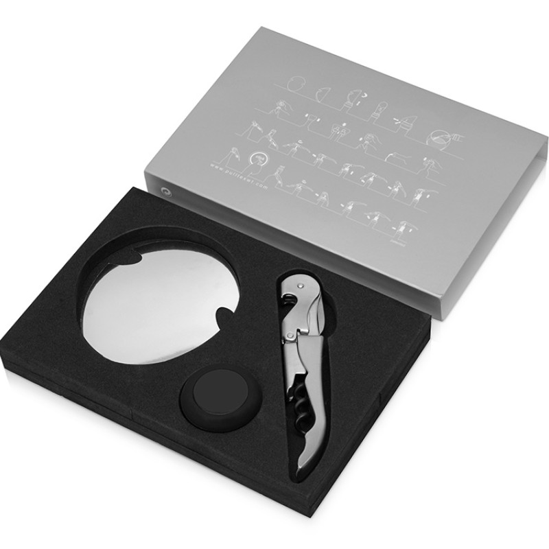 Набор аксессуаров для вина "Nigota", серебристый