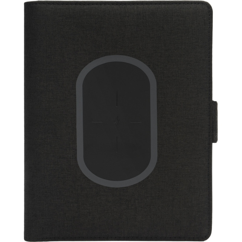 Органайзер с беспроводной зарядкой 5000 mAh "Powernote", темно-серый