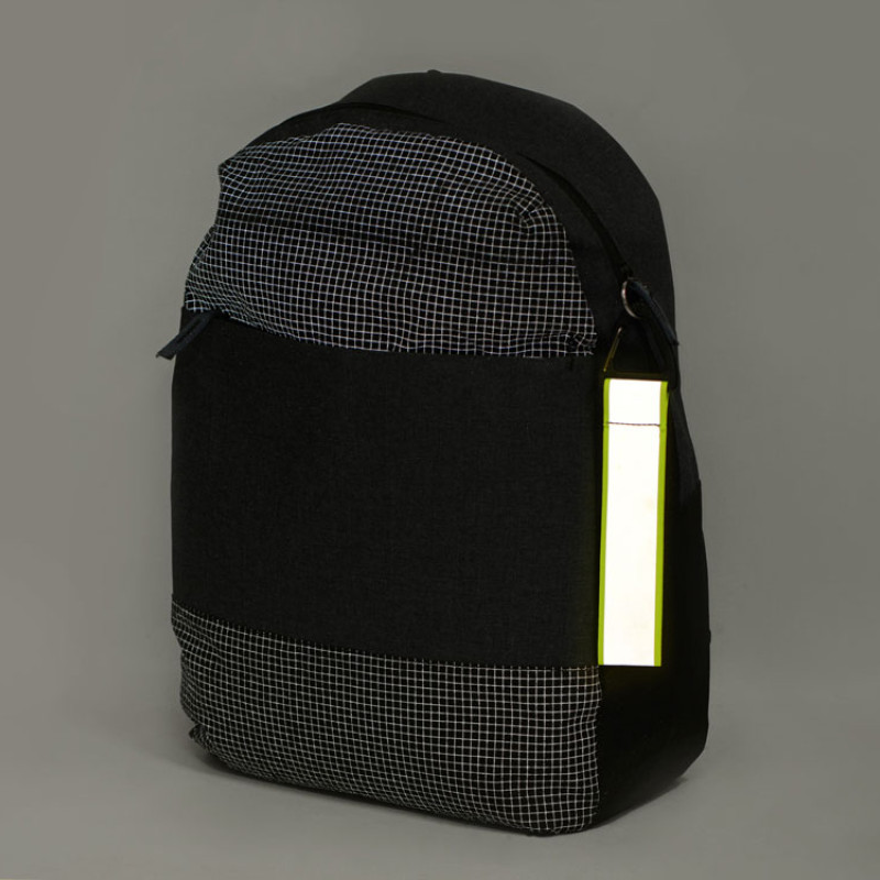 Светоотражающий брелок Reflector, серебристый/неоновый зеленый