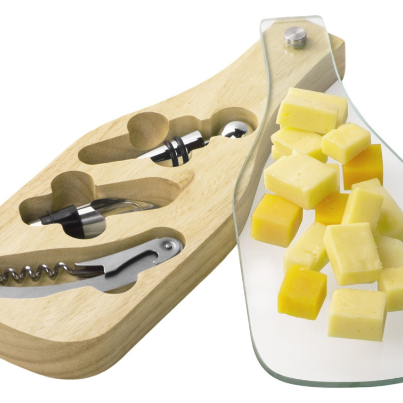 Набор аксессуаров для вина Pinotage со стеклянной крышкой