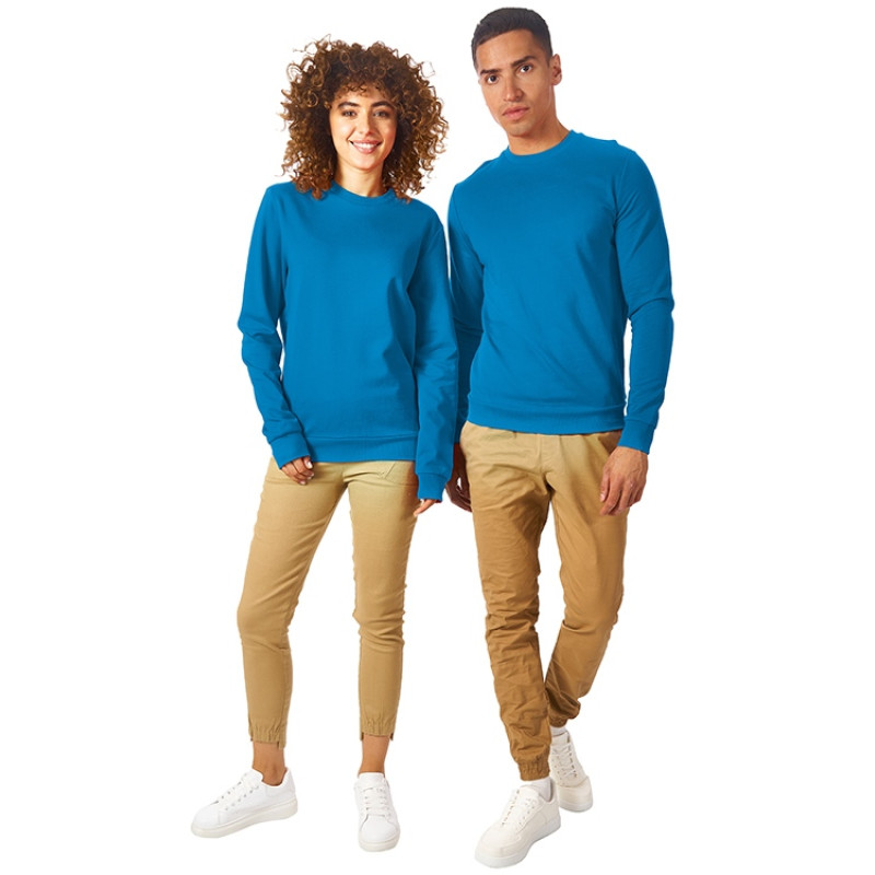 Свитшот "Motion" унисекс с начесом, голубой