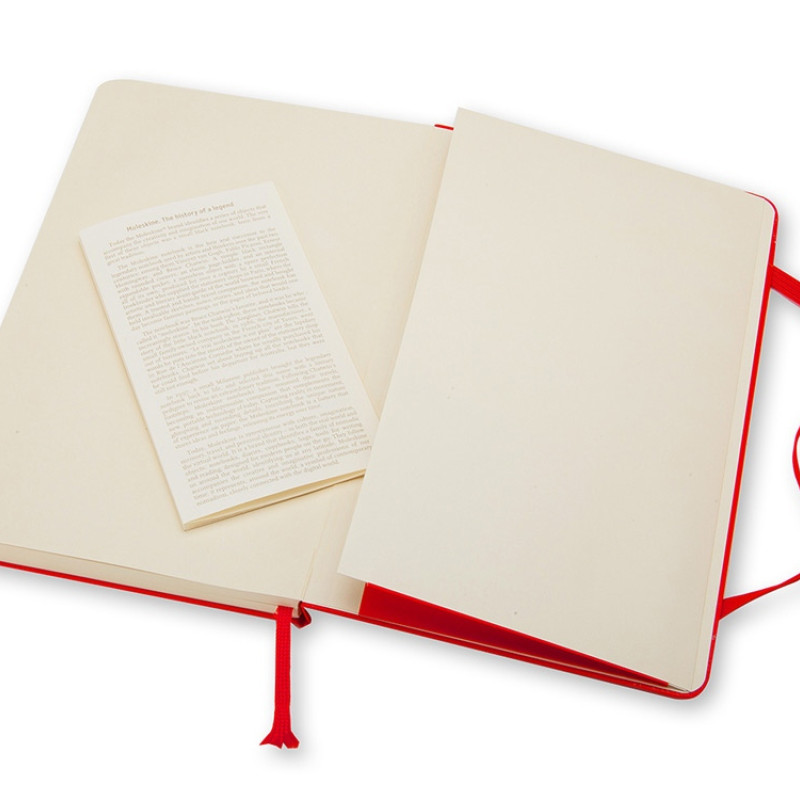 Записная книжка Moleskine Classic (в линейку) в твердой обложке, Large (13х21см), красный