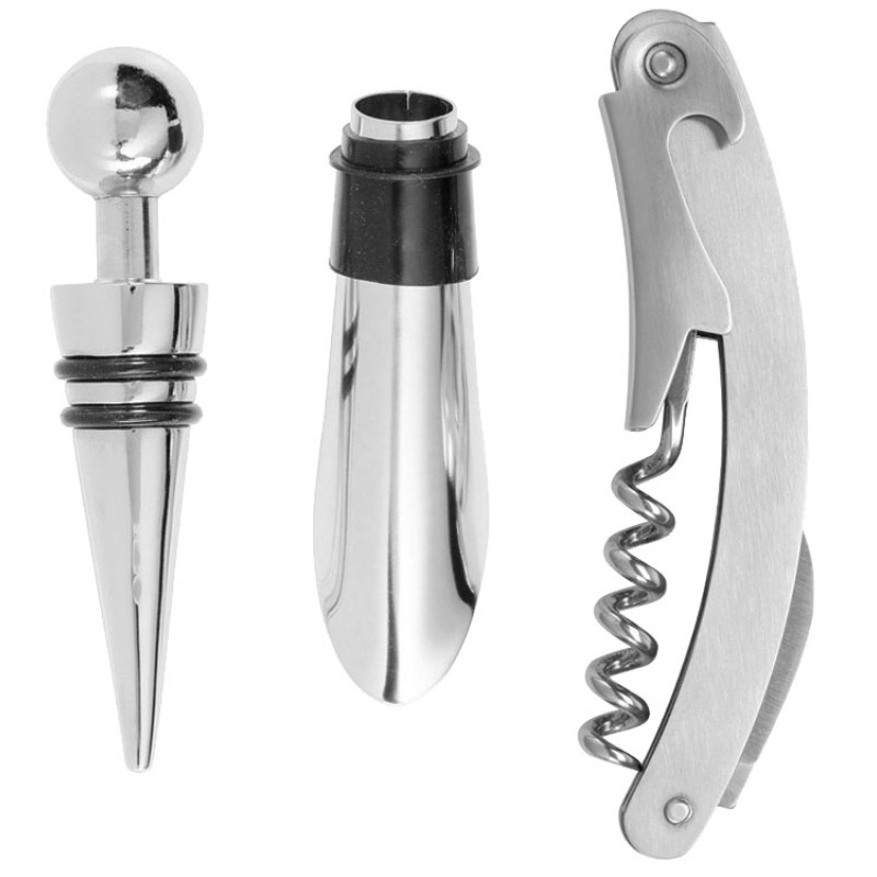 Набор аксессуаров для вина Pinotage со стеклянной крышкой