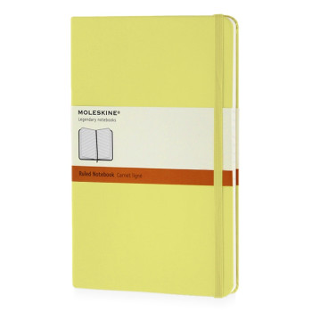 Записная книжка Moleskine Classic (в линейку) в твердой обложке, Large (13х21см), цитрусовый