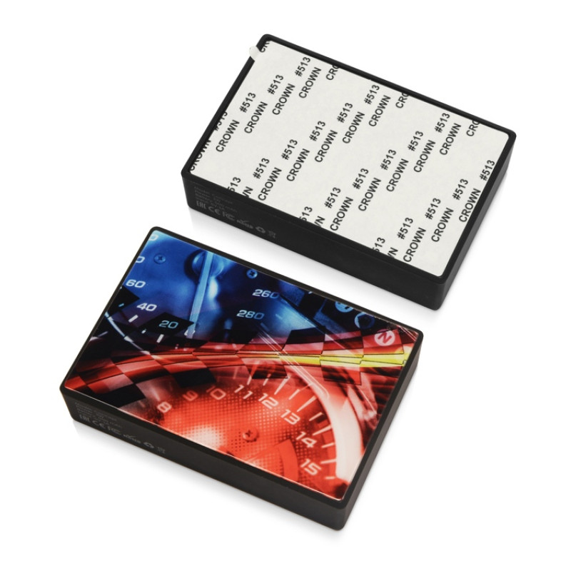 Портативная колонка Concept с полноцетной печатью, черный