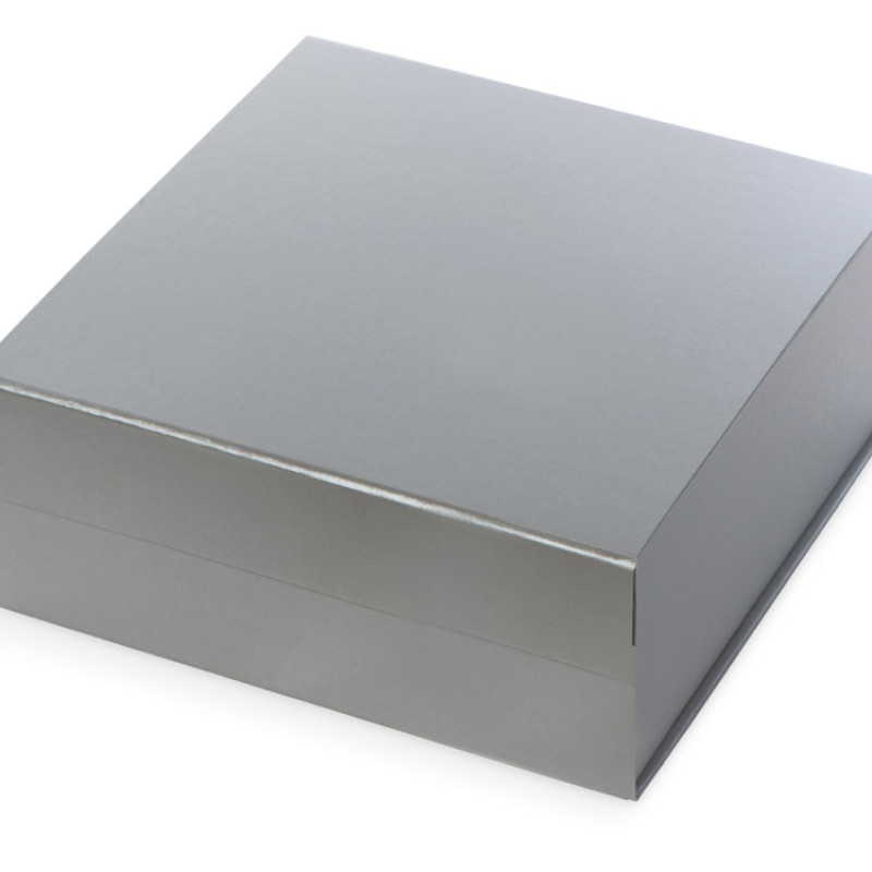 Коробка разборная на магнитах L, серебристый