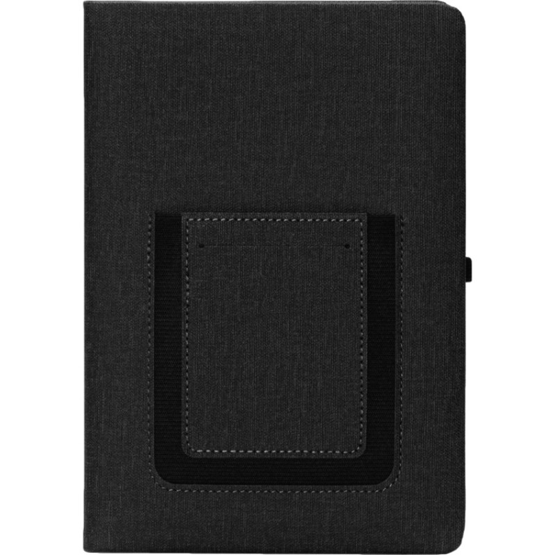 Блокнот "Pocket" 140*205 мм с карманом для телефона, черный