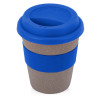 Стакан с силиконовой крышкой "Cafe", синий