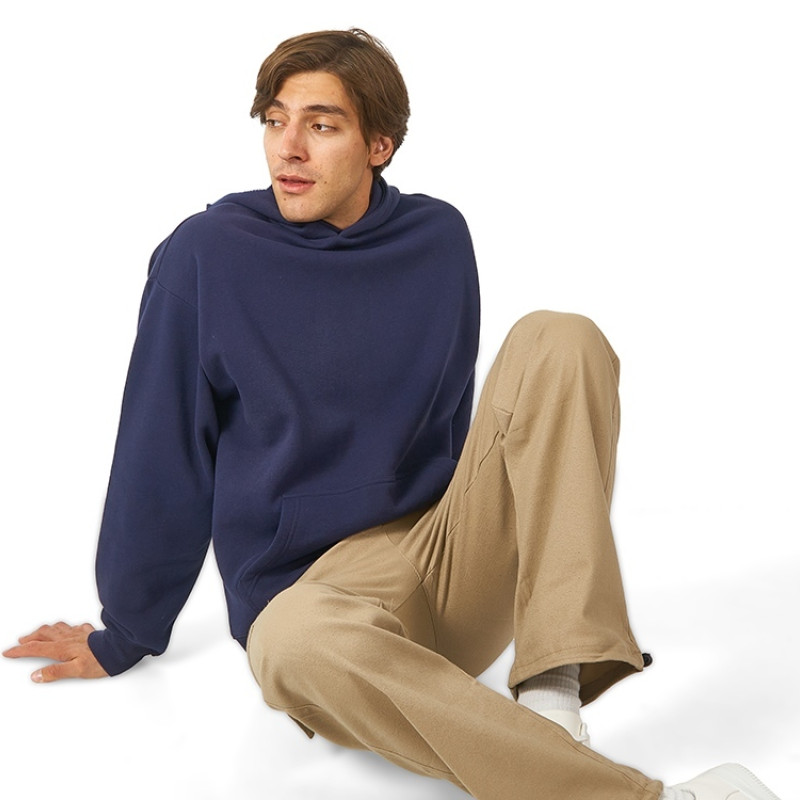 Толстовка с капюшоном оверсайз «Berlin» унисекс, темно-синий