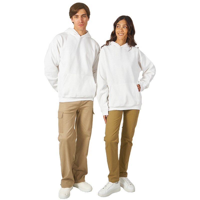 Толстовка с капюшоном оверсайз «Berlin» унисекс, белый