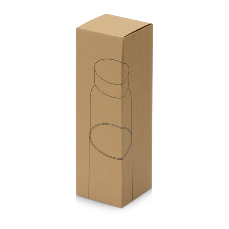 Бутылка для воды стеклянная "Refine", в чехле, 550 мл, серый