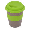 Стакан с силиконовой крышкой "Cafe", зеленое яблоко