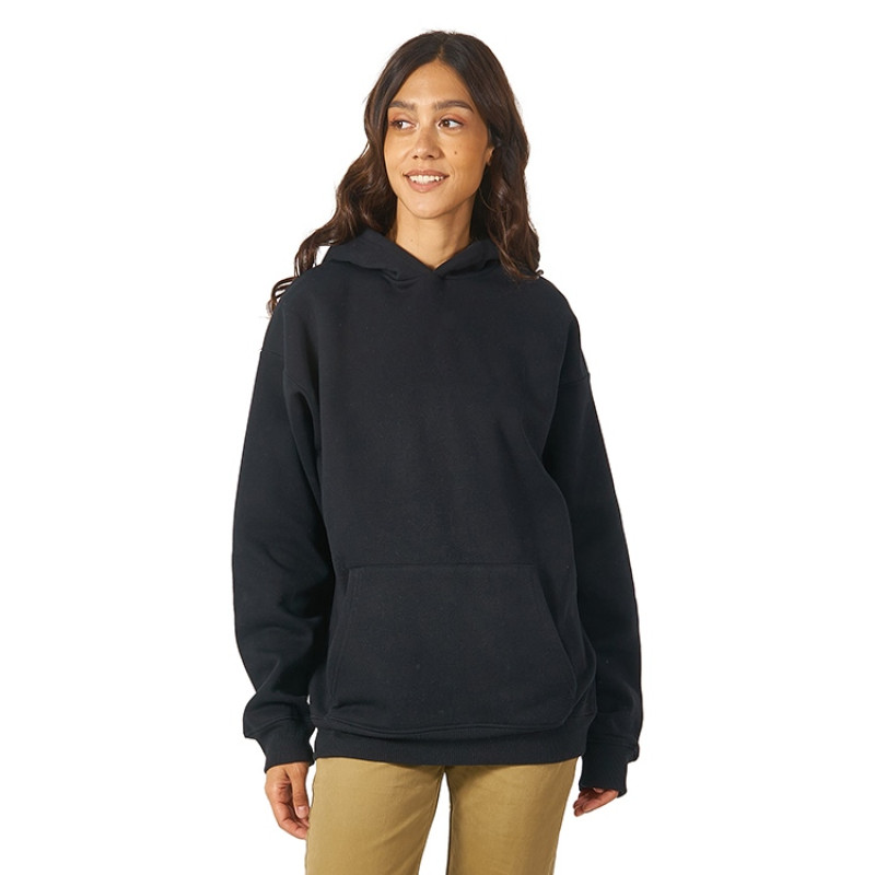 Толстовка с капюшоном оверсайз «Berlin» унисекс, черный