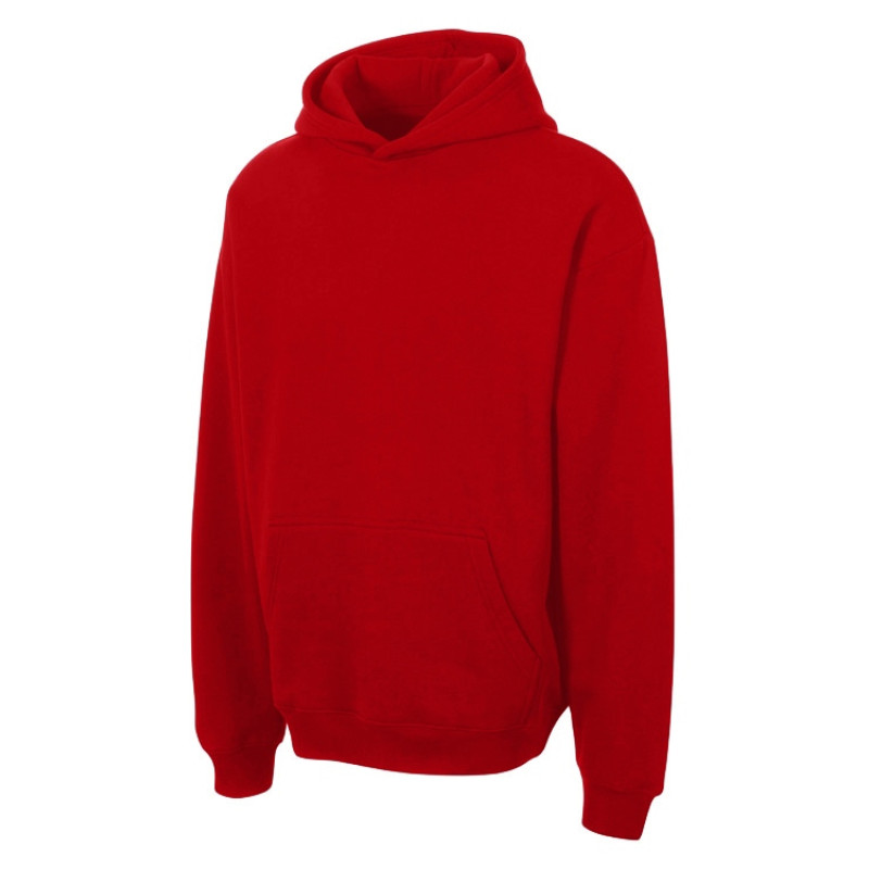 Толстовка с капюшоном оверсайз «Berlin» унисекс, красный