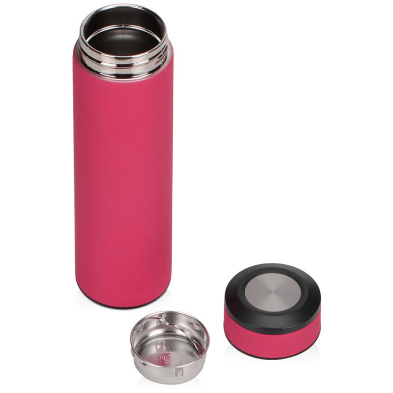 Термос «Confident» с покрытием soft-touch 420мл, розовый