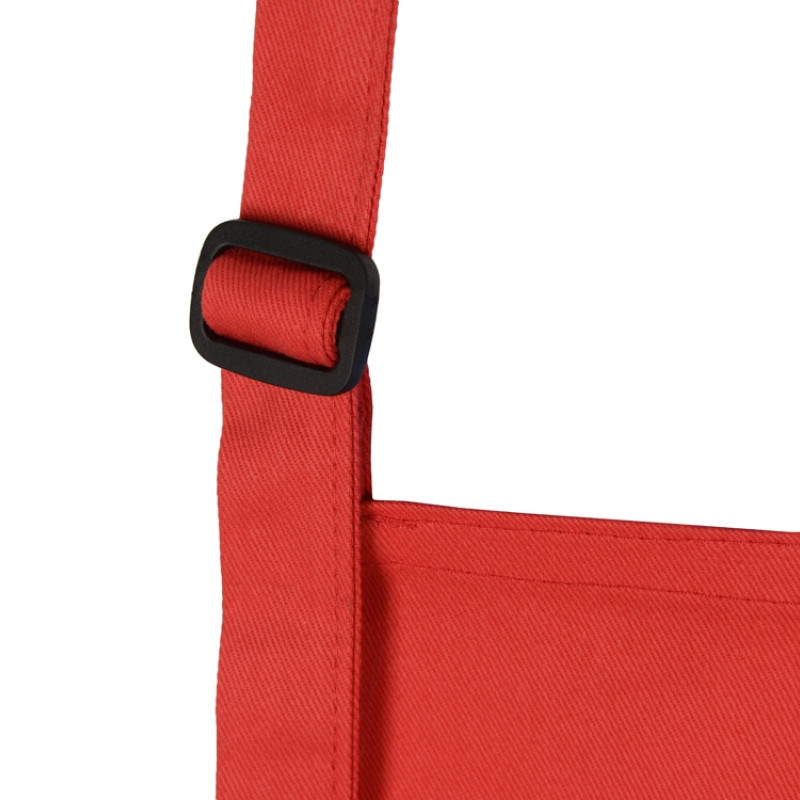 Хлопковый фартук 180gsm, красный