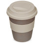 Стакан с силиконовой крышкой "Cafe", beige