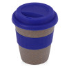 Стакан с силиконовой крышкой "Cafe", темно-синий