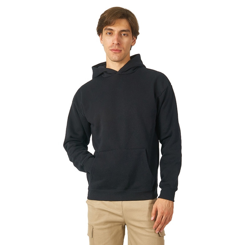 Толстовка с капюшоном оверсайз «Berlin» унисекс, черный