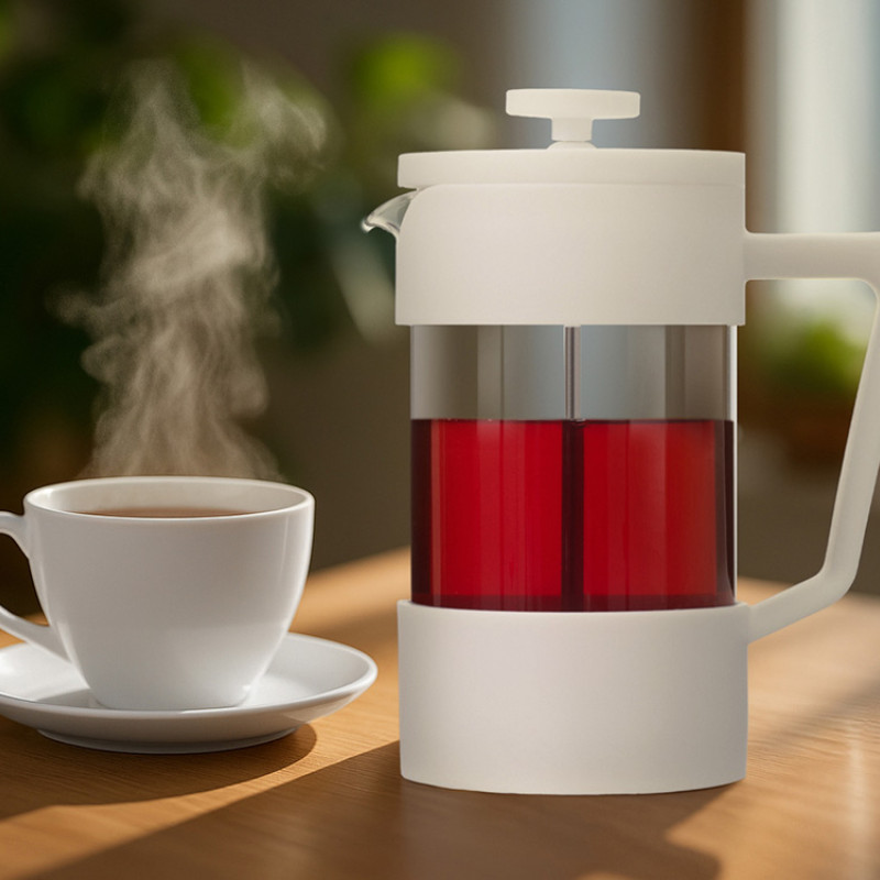 Пластиковый френч-пресс "Intense", 600мл, белый