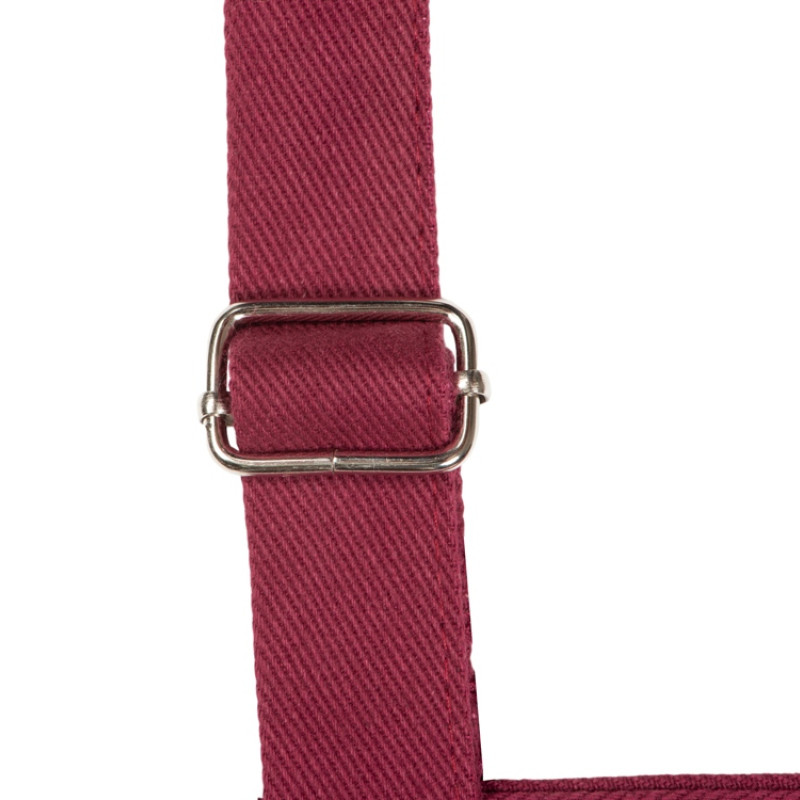 Хлопковый фартук Delight с карманом и регулируемыми завязками, бургунди