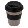 Стакан с силиконовой крышкой "Cafe", черный