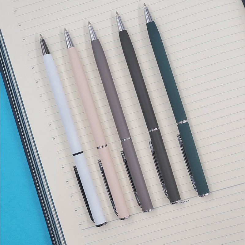 Ручка шариковая автоматическая BrunoVisconti® "PALERMO" цвет корпуса зеленый, soft-touch, 0.7 мм