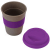 Стакан с силиконовой крышкой "Cafe", фиолетовый