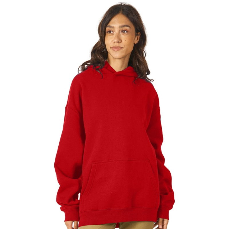 Толстовка с капюшоном оверсайз «Berlin» унисекс, красный