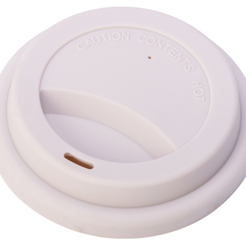 Стакан с силиконовой крышкой "Cafe", beige